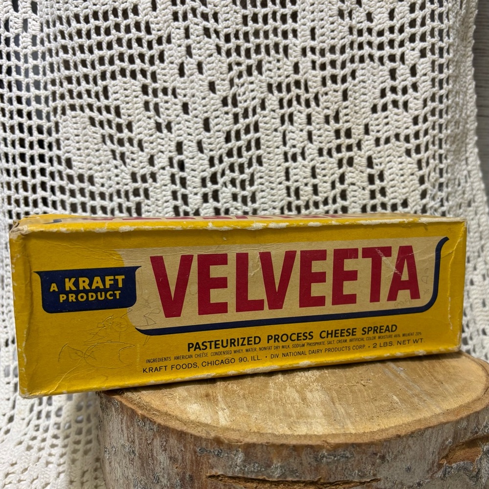 Vintage Kraft Velveeta Cheese Spread Box
